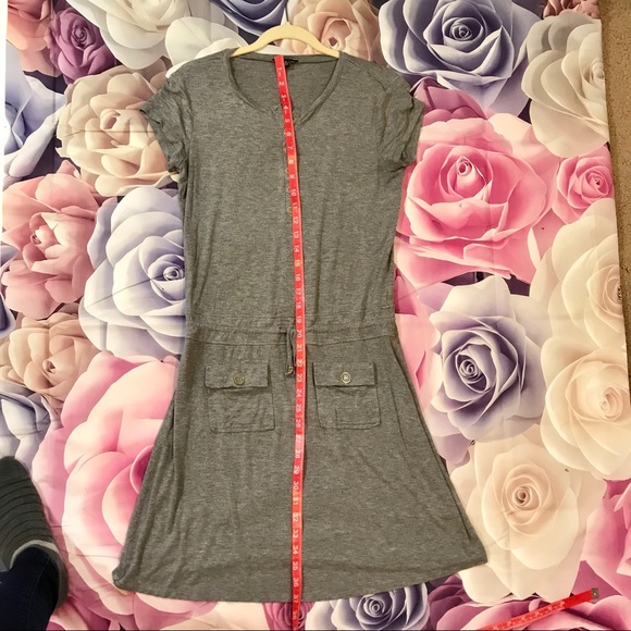 Cupio Gray Dress Drawstring Waist - Picture 5 of 7